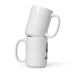 White glossy mug